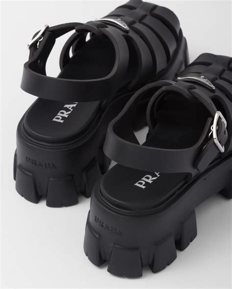 prada rubber sandals price|prada platform sandals outlet.